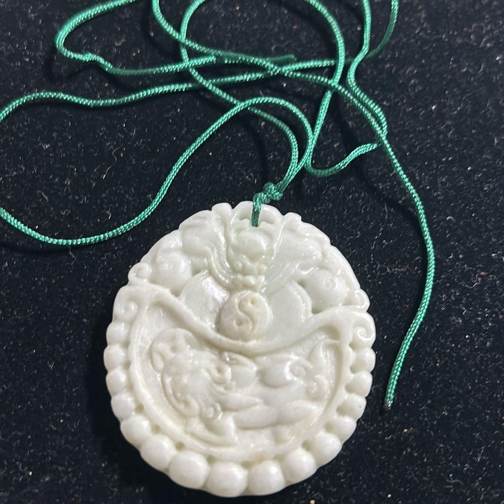 White jade pixui pendant